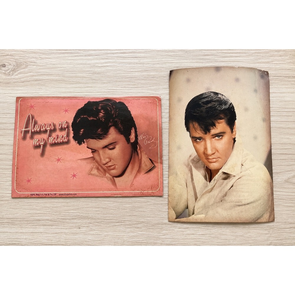 Vintage Elvis Presley Postcard Lot Always On My Mind EPE Mid-South Products 2pc